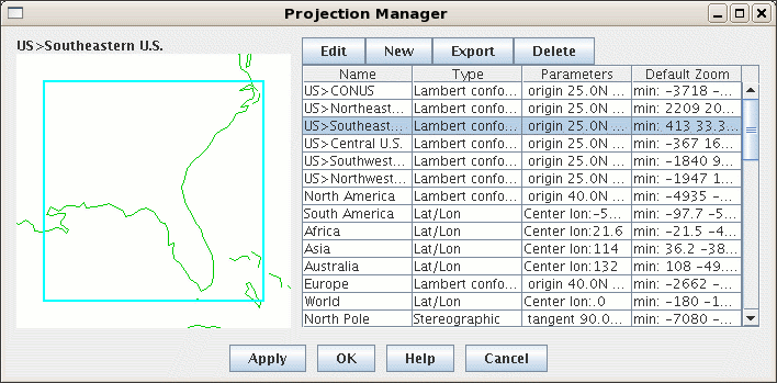 Projection Manager