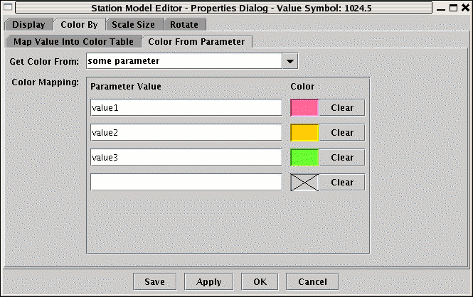 Properties Dialog - Color From