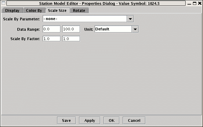 Properties Dialog - Scale Size By
